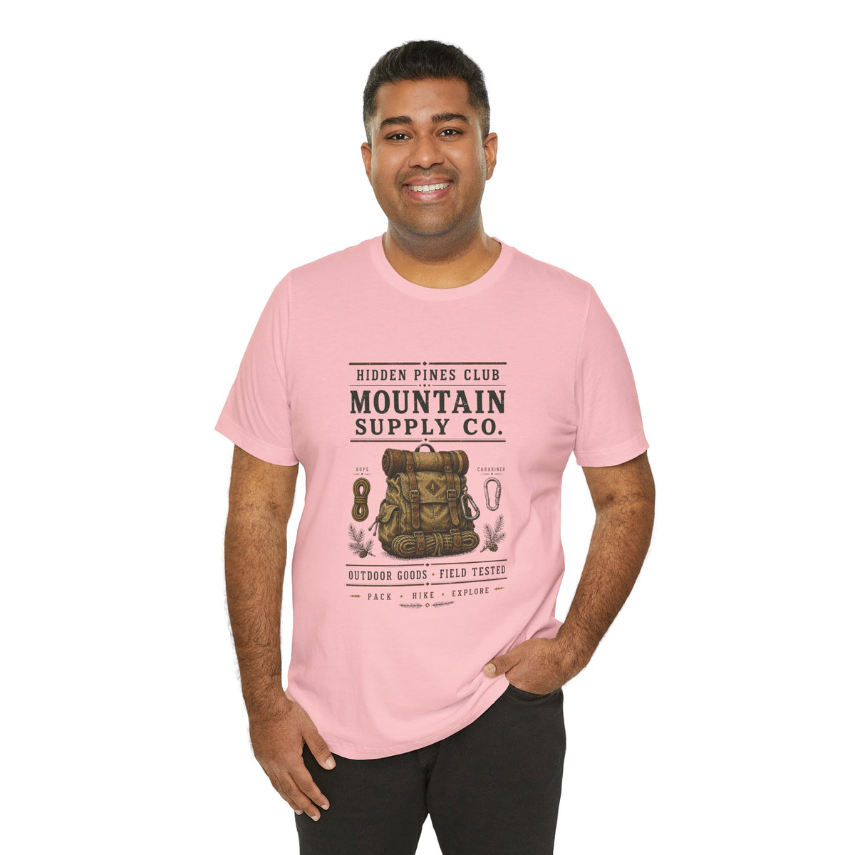 Mountain Supply Co. Outdoor T-Shirt | Vintage Hiking & Camping Backpack Tee