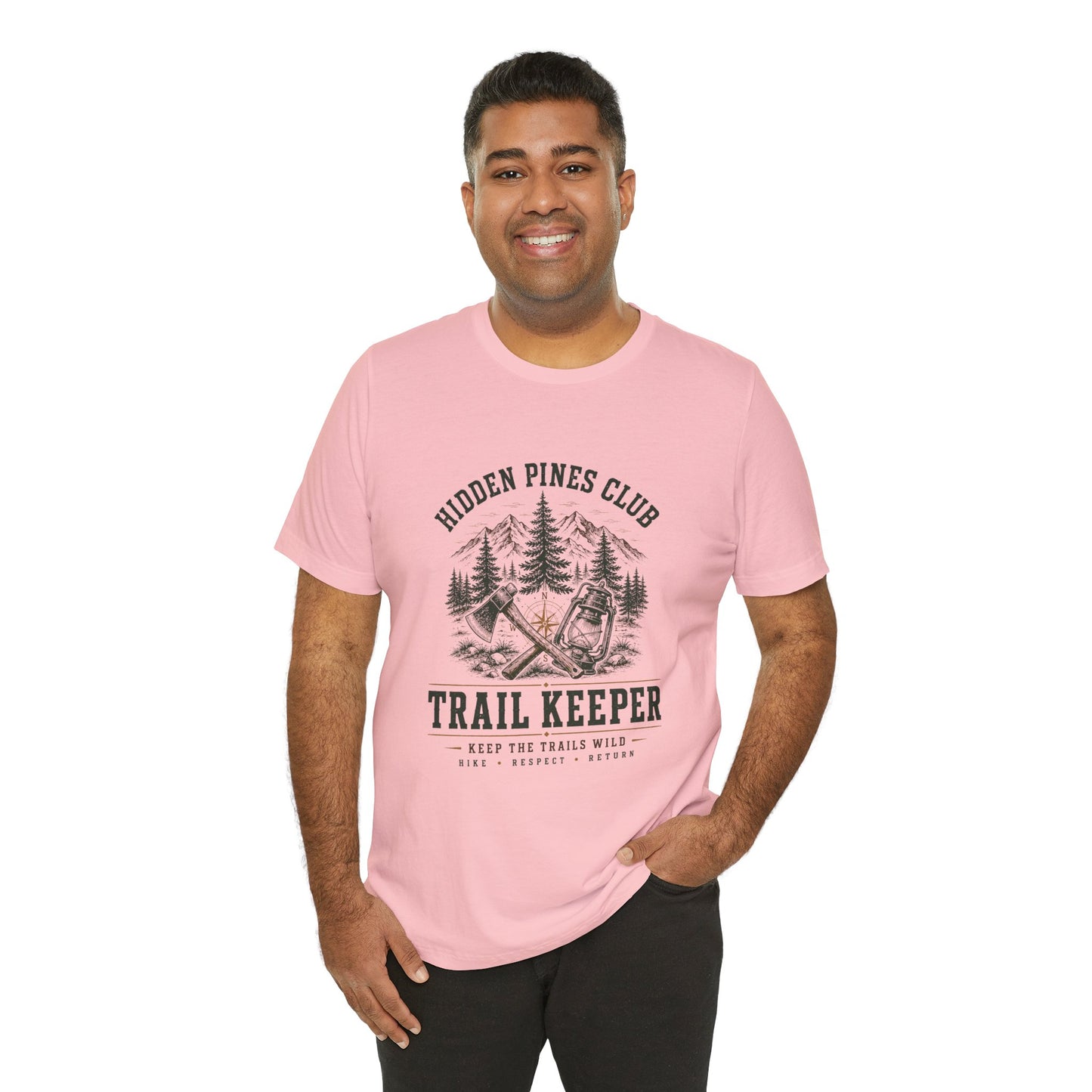 Trail Keeper Vintage Outdoor T-Shirt | Hidden Pines Club Adventure Tee