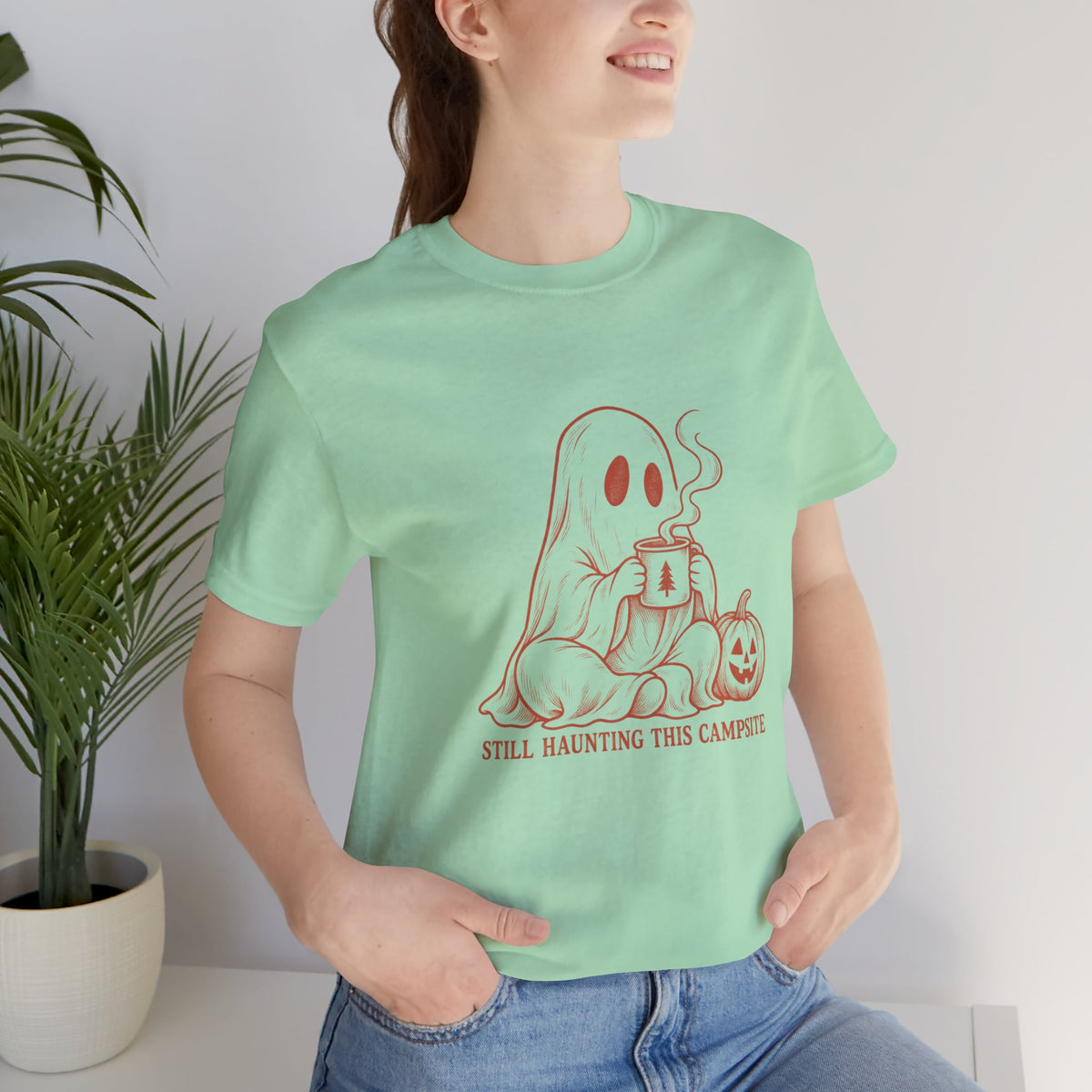 Ghost & Pumpkin Halloween T-Shirt