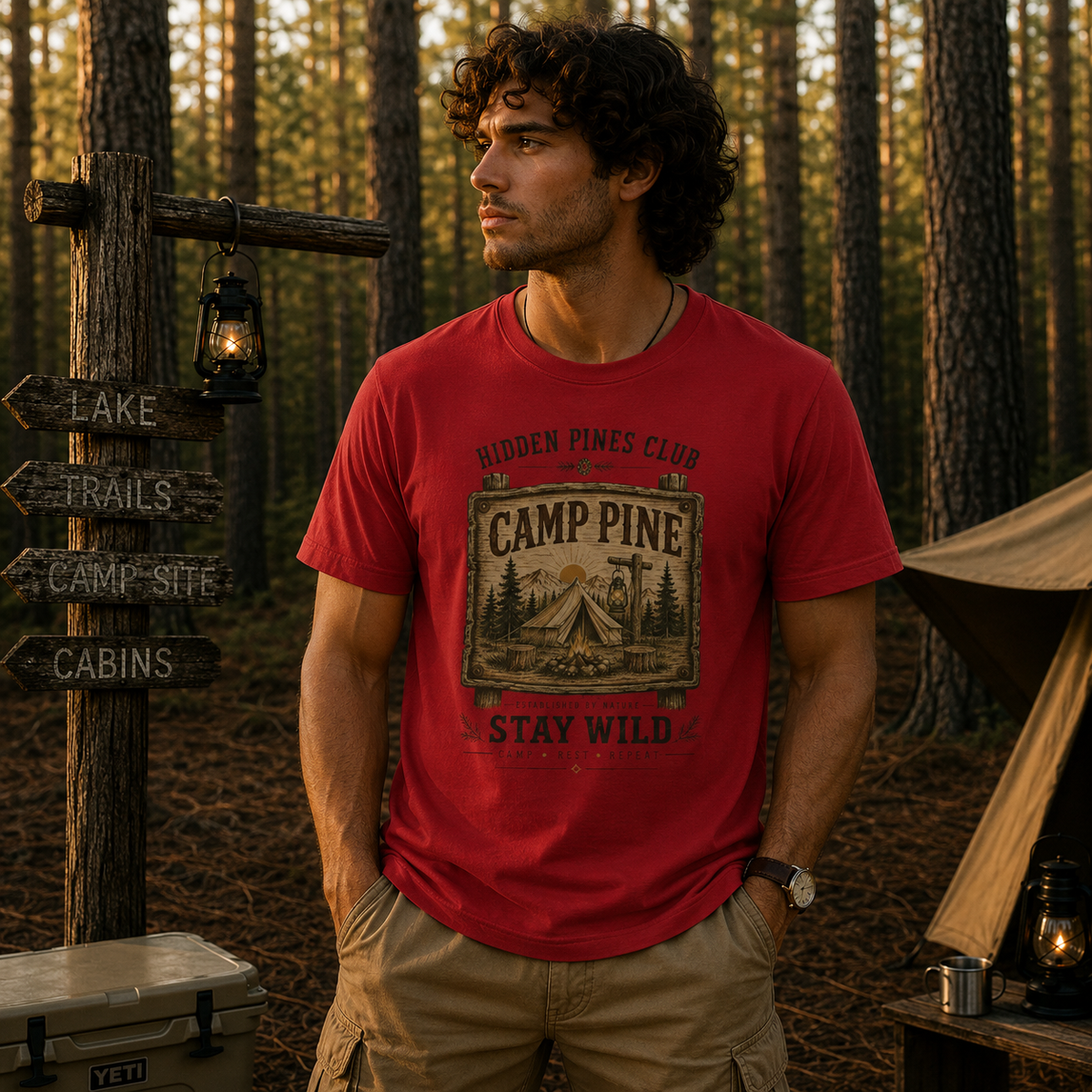 Camp Pine "Stay Wild" T-Shirt