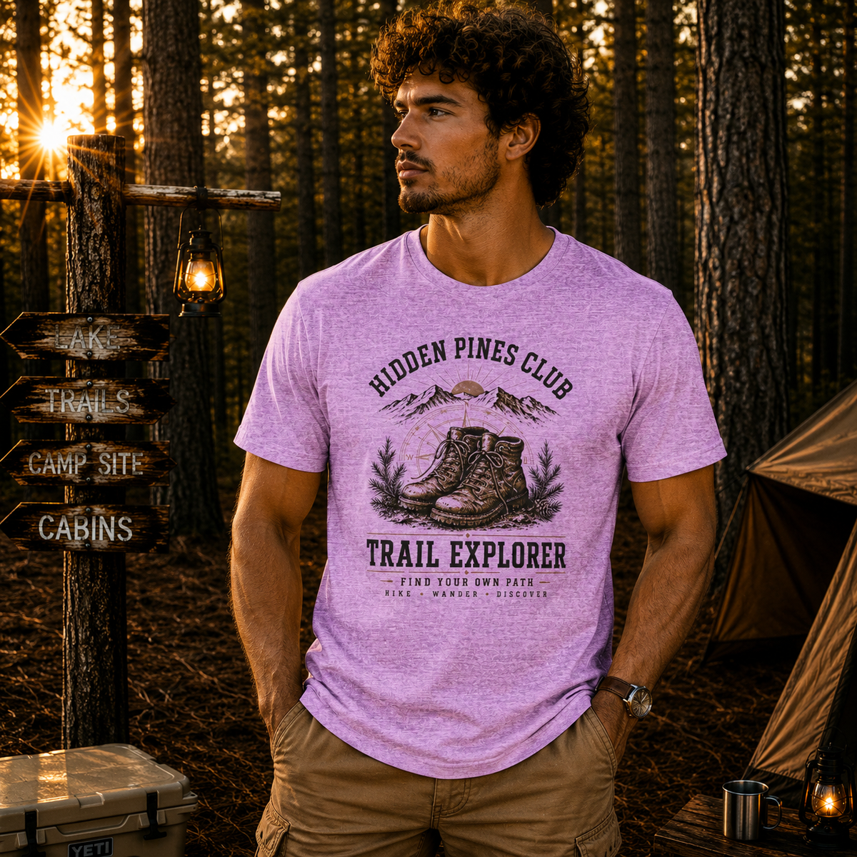 Trail Explorer Hiking Outdoor T-Shirt