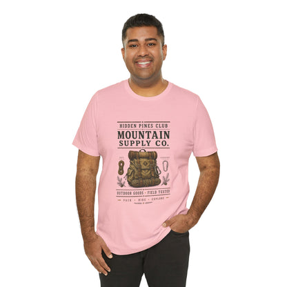 Mountain Supply Co. Outdoor T-Shirt | Vintage Hiking & Camping Backpack Tee