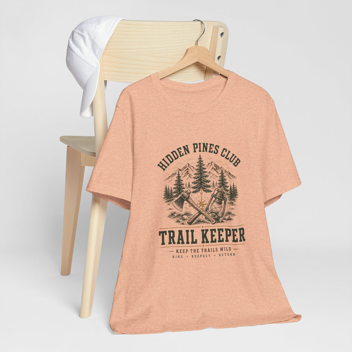 Trail Keeper Vintage Outdoor T-Shirt | Hidden Pines Club Adventure Tee