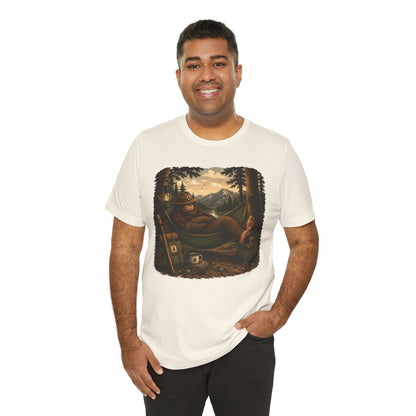 Relaxing Bigfoot Camping T-Shirt | Vintage Nature Adventure Tee