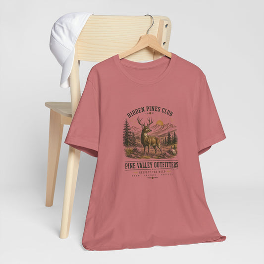Pine Valley Outfitters Deer T-Shirt | Vintage Hunting & Outdoor Graphic Tee