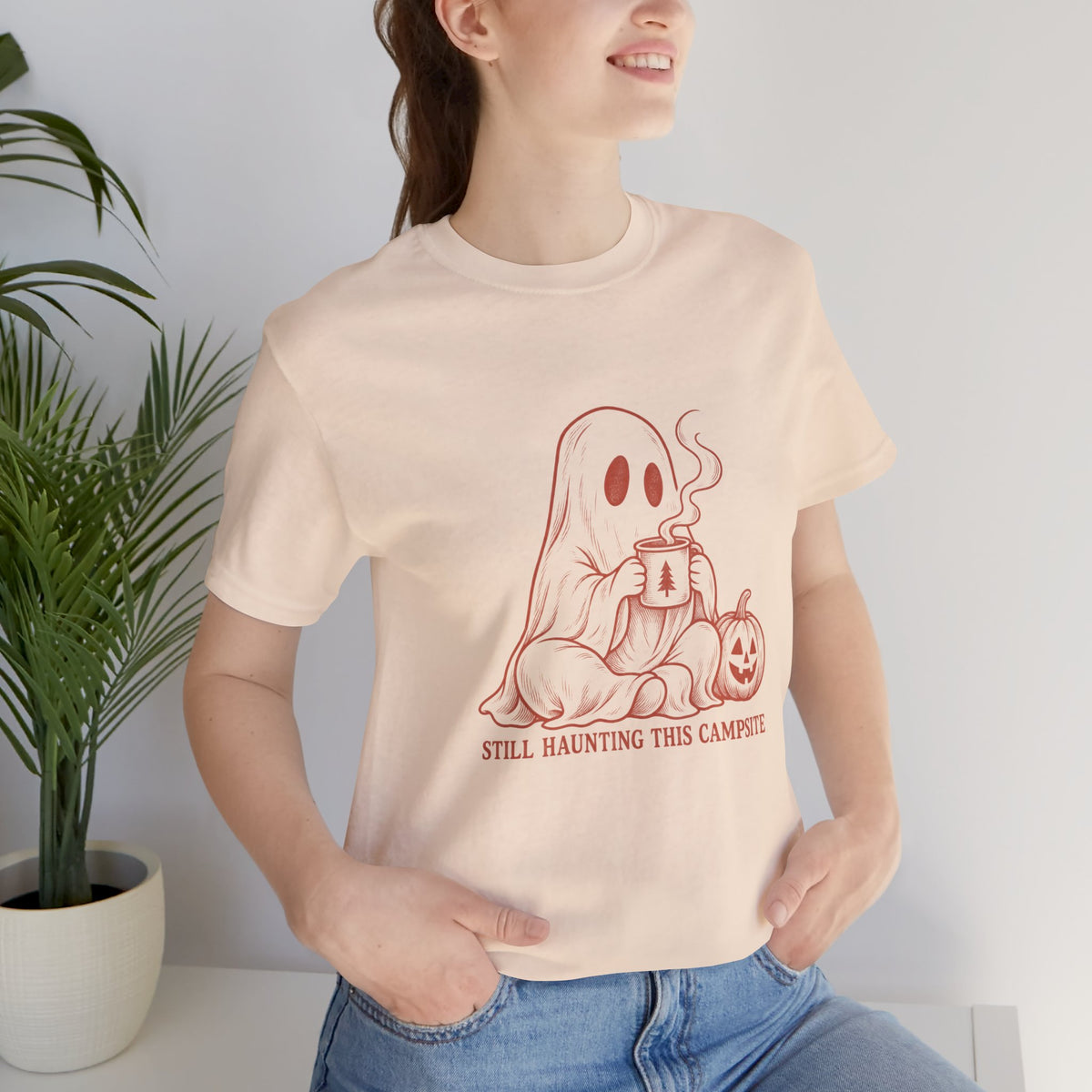 Ghost & Pumpkin Halloween T-Shirt