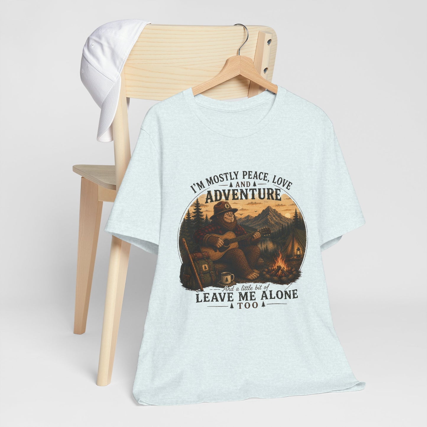 Mostly Peace, Love & Adventure Bigfoot Tee