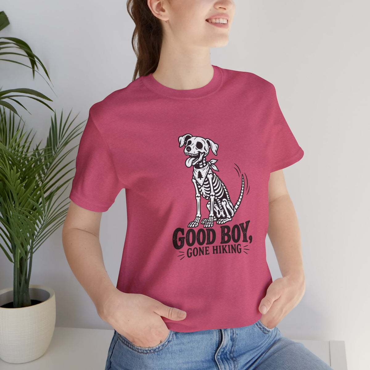 Dog Skeleton Hiking T-Shirt