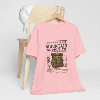 Mountain Supply Co. Outdoor T-Shirt | Vintage Hiking & Camping Backpack Tee