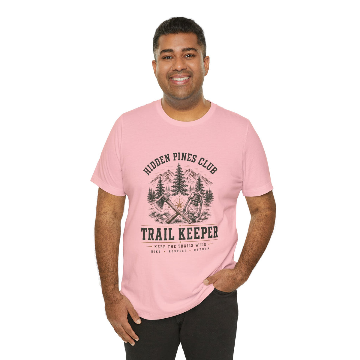 Trail Keeper Vintage Outdoor T-Shirt | Hidden Pines Club Adventure Tee