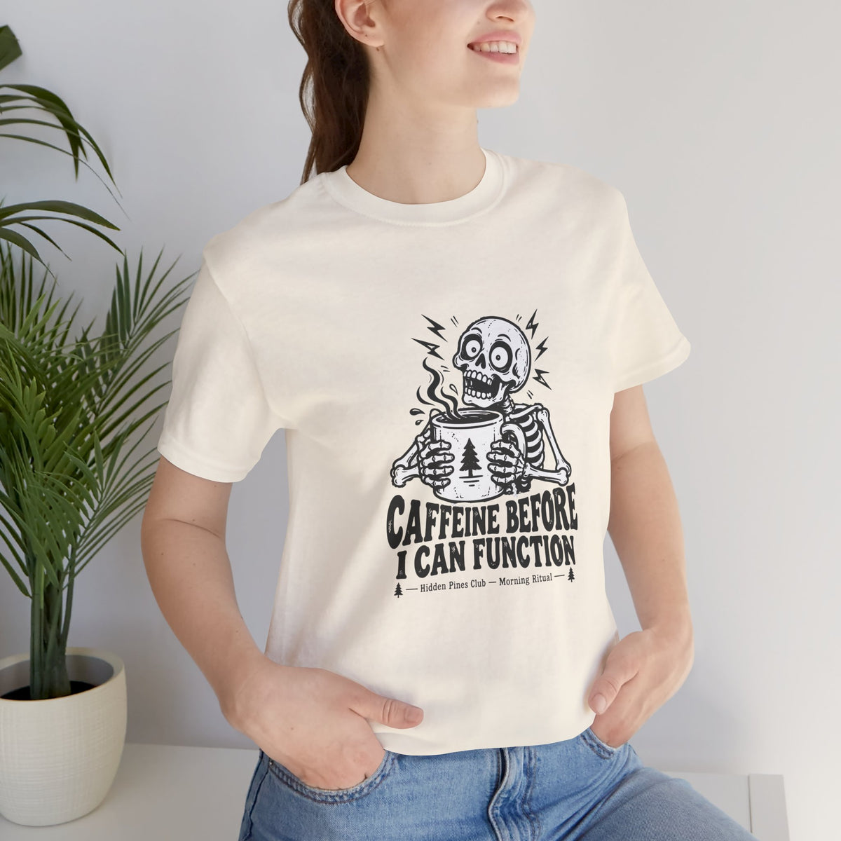 Caffeine Before Skeleton T-Shirt