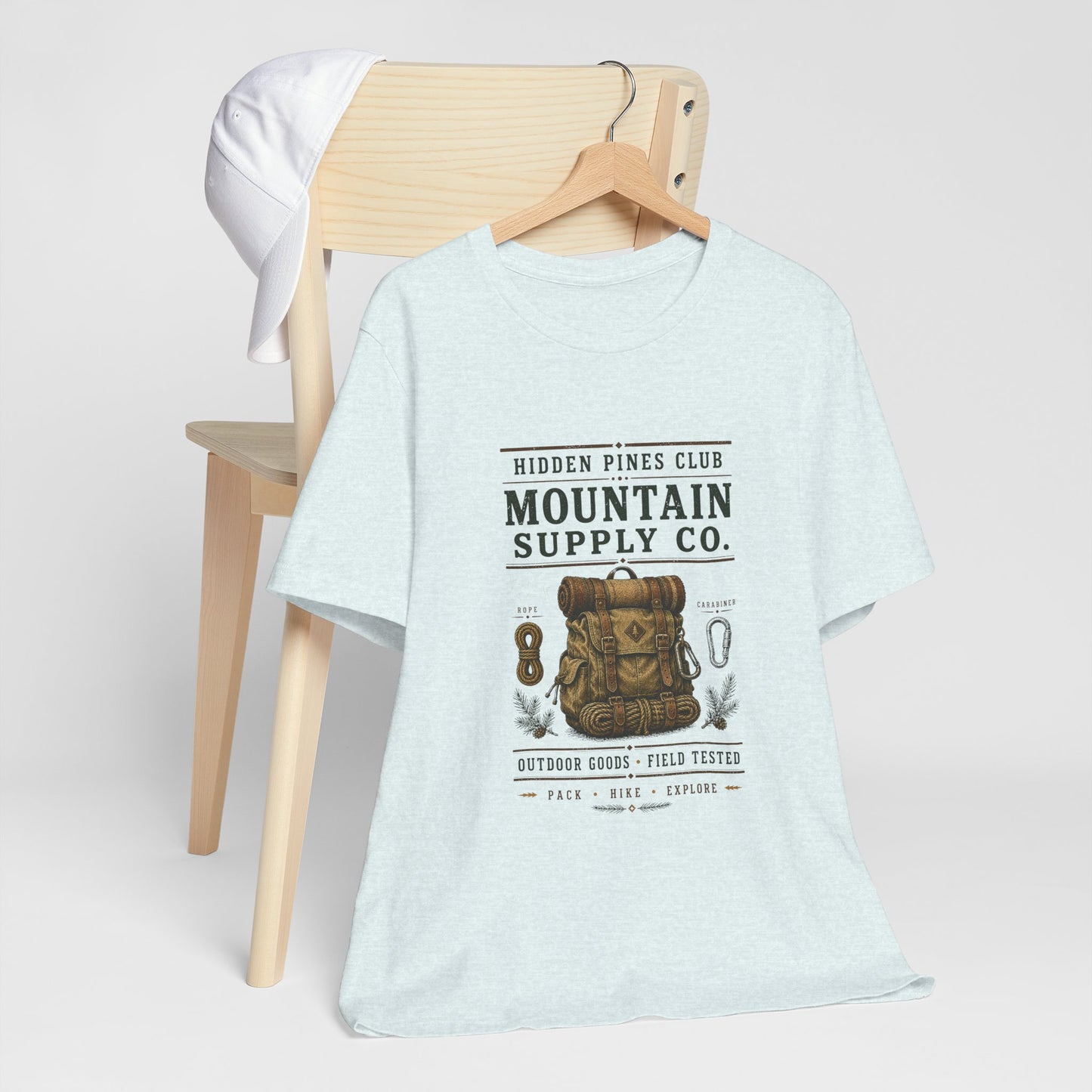 Mountain Supply Co. Outdoor T-Shirt | Vintage Hiking & Camping Backpack Tee