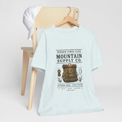 Mountain Supply Co. Outdoor T-Shirt | Vintage Hiking & Camping Backpack Tee