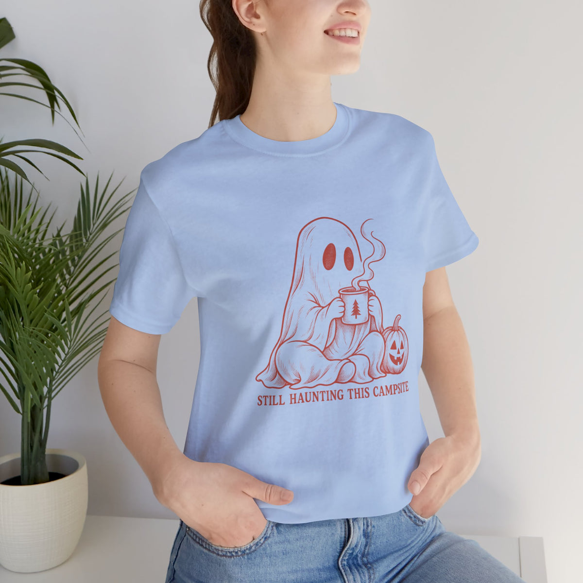 Ghost & Pumpkin Halloween T-Shirt