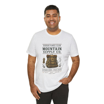 Mountain Supply Co. Outdoor T-Shirt | Vintage Hiking & Camping Backpack Tee