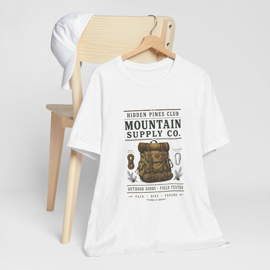 Mountain Supply Co. Outdoor T-Shirt | Vintage Hiking & Camping Backpack Tee