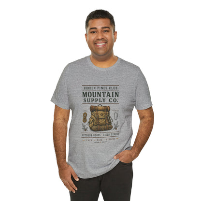 Mountain Supply Co. Outdoor T-Shirt | Vintage Hiking & Camping Backpack Tee