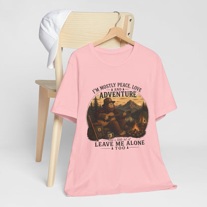 Mostly Peace, Love & Adventure Bigfoot Tee
