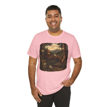 Relaxing Bigfoot Camping T-Shirt | Vintage Nature Adventure Tee
