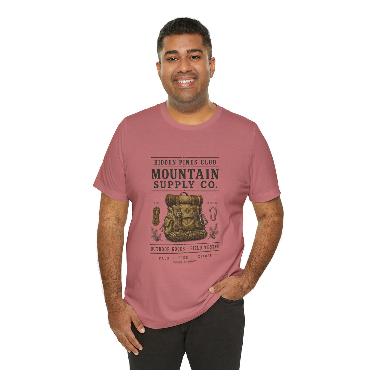 Mountain Supply Co. Outdoor T-Shirt | Vintage Hiking & Camping Backpack Tee