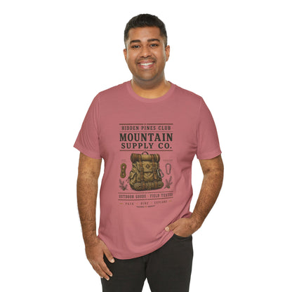 Mountain Supply Co. Outdoor T-Shirt | Vintage Hiking & Camping Backpack Tee