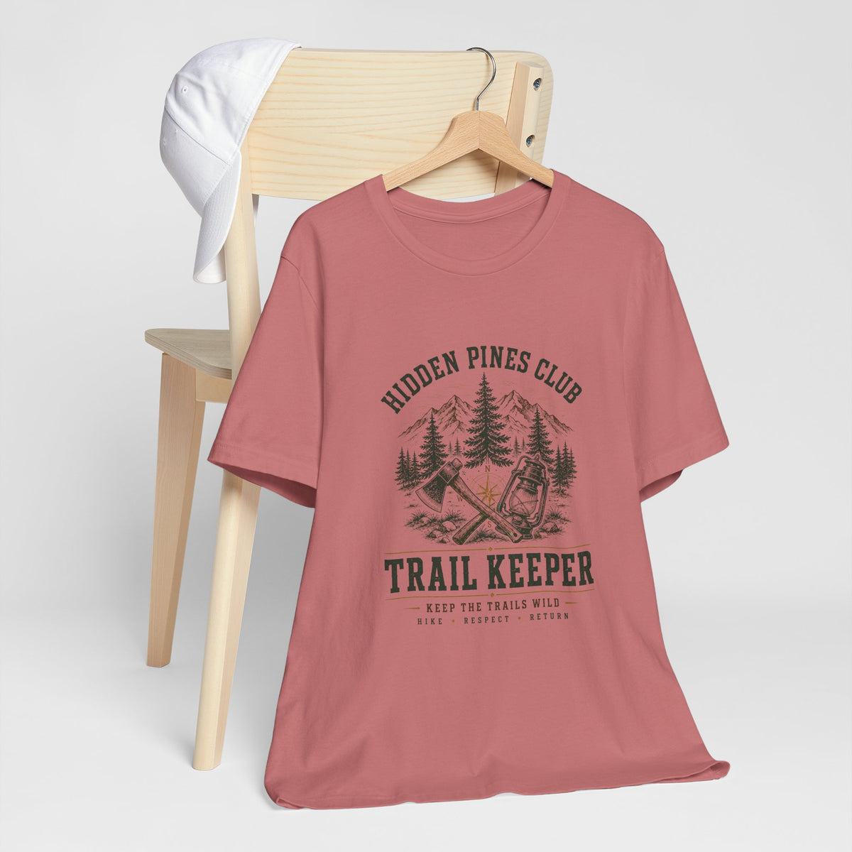 Trail Keeper Vintage Outdoor T-Shirt | Hidden Pines Club Adventure Tee