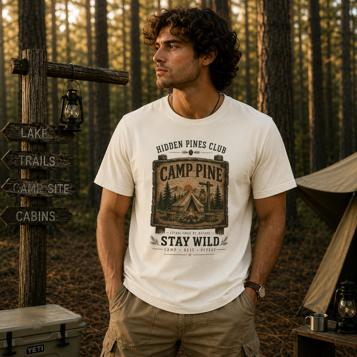 Camp Pine "Stay Wild" T-Shirt