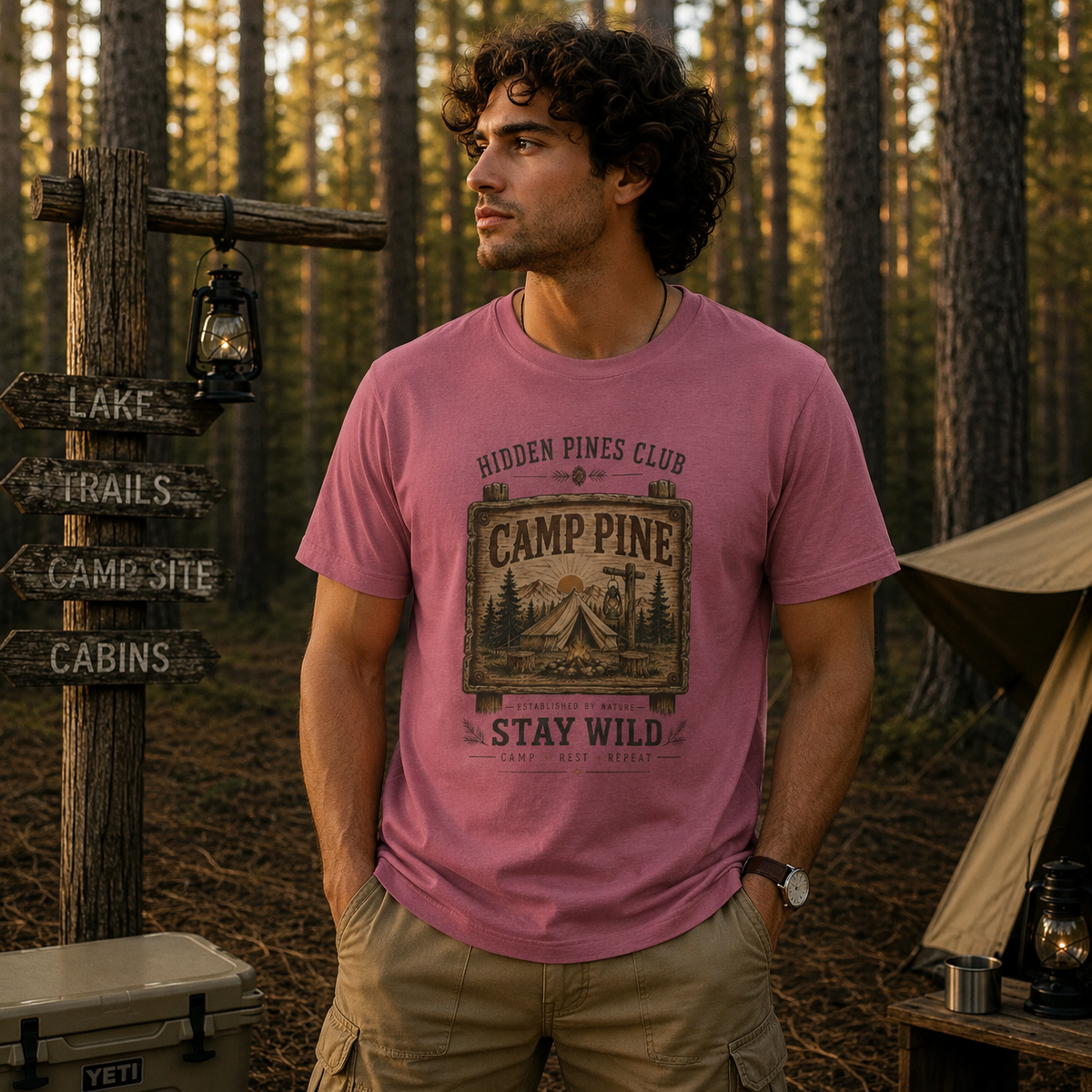 Camp Pine "Stay Wild" T-Shirt