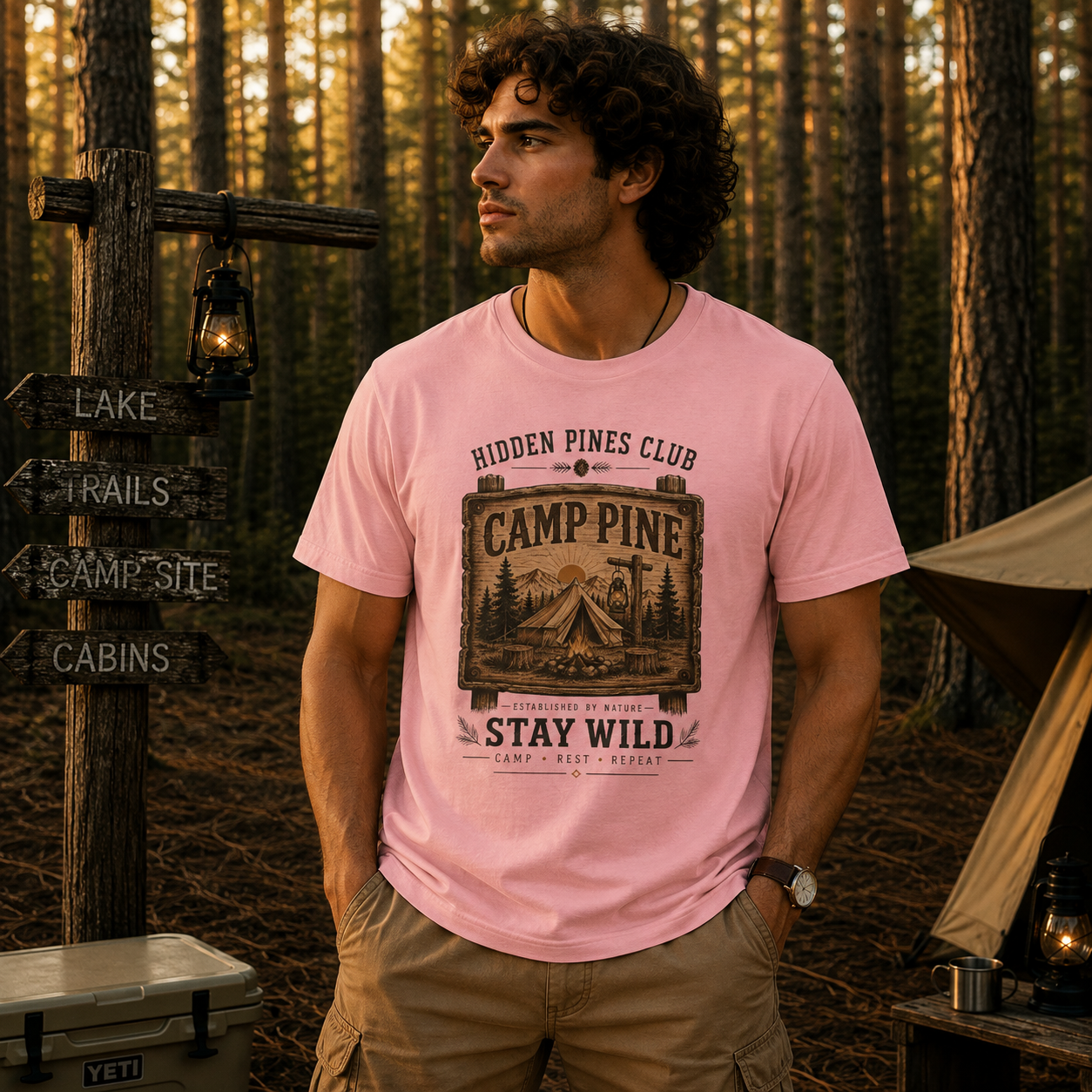 Camp Pine "Stay Wild" T-Shirt