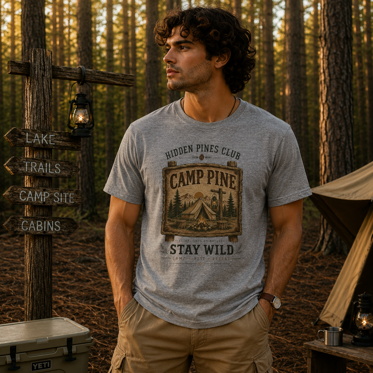 Camp Pine "Stay Wild" T-Shirt