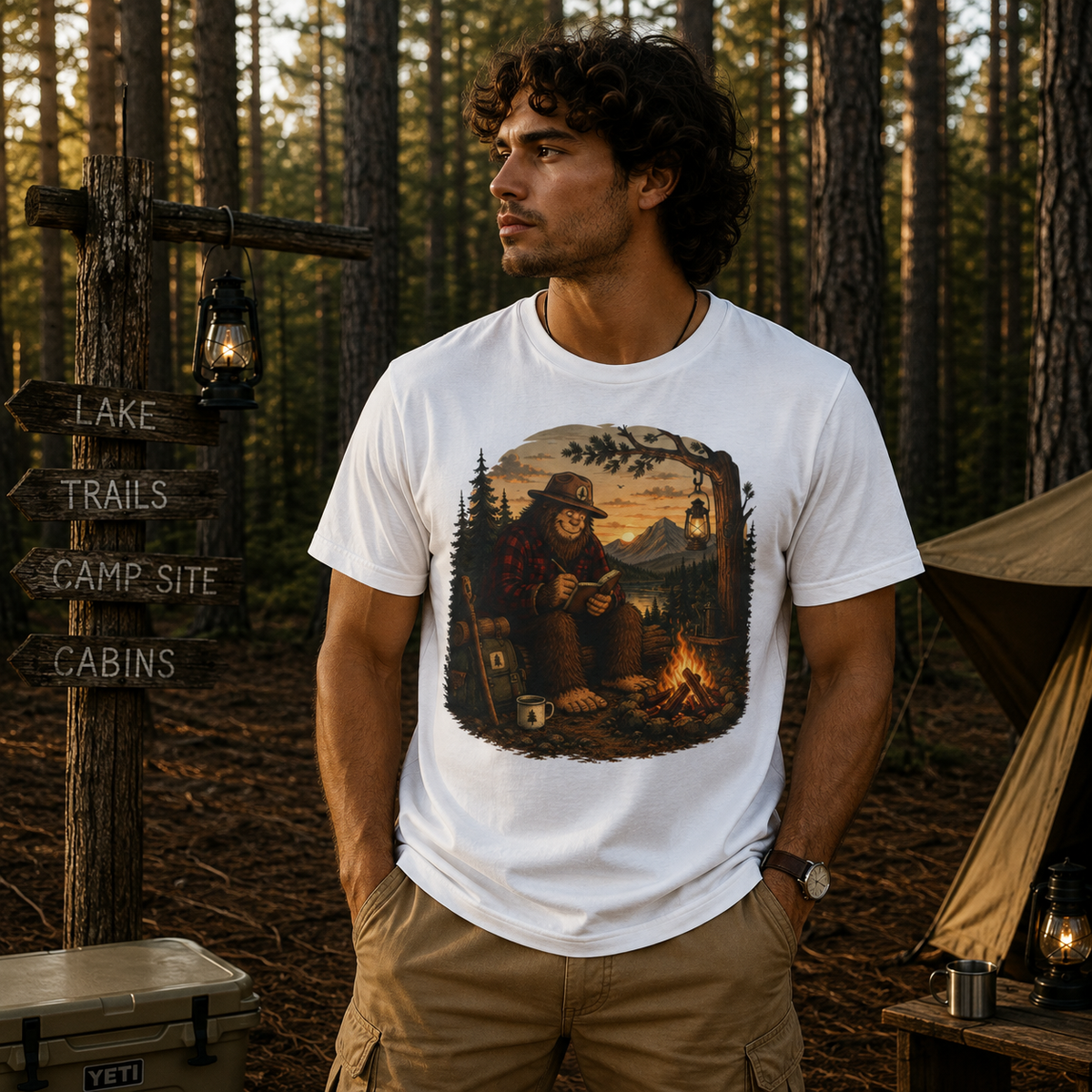 Campfire Bear T-Shirt