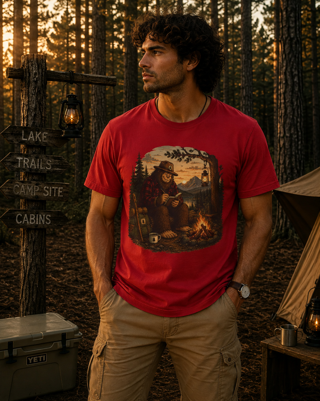 Campfire Bear T-Shirt