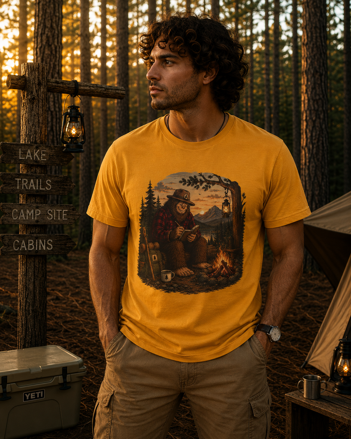 Campfire Bear T-Shirt