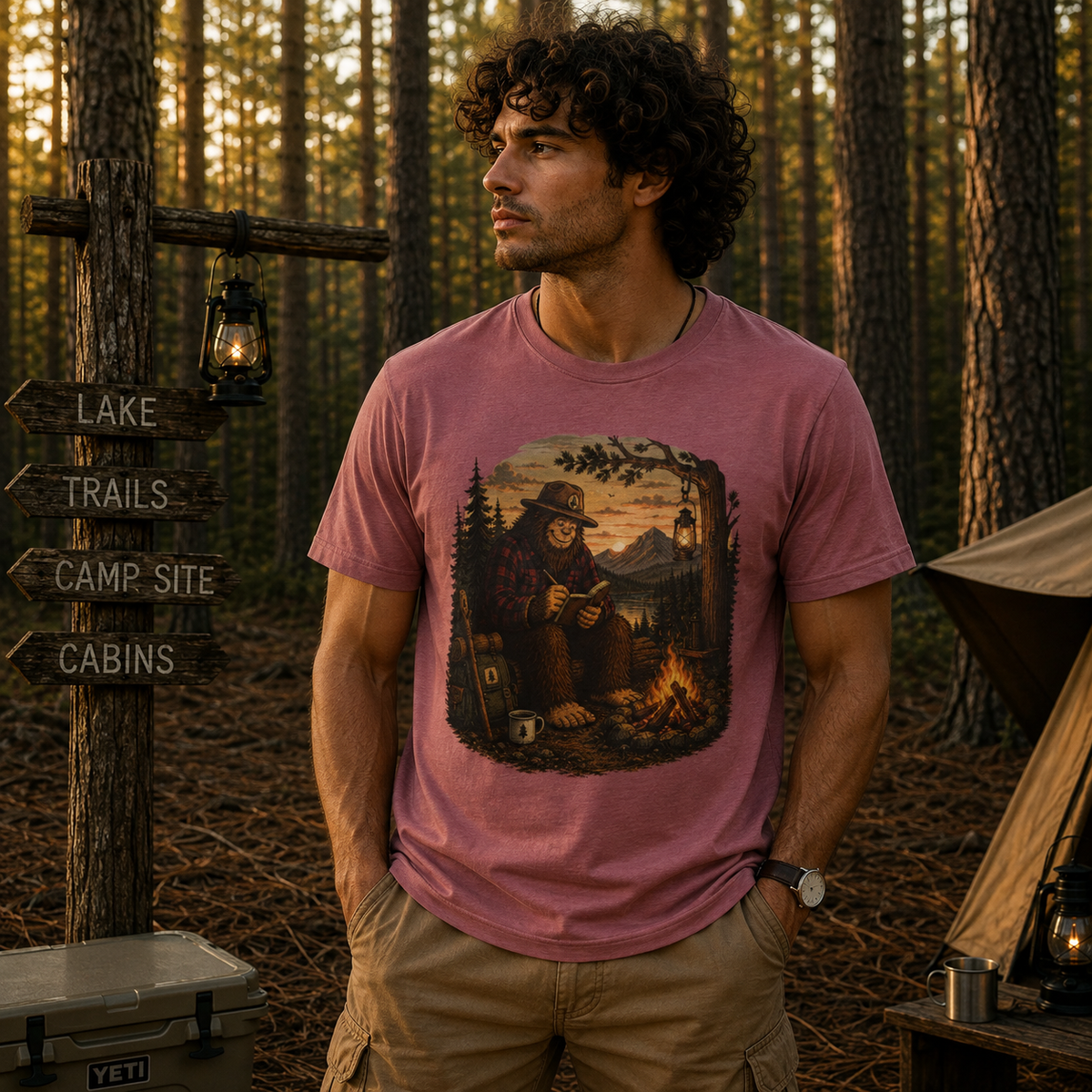 Campfire Bear T-Shirt
