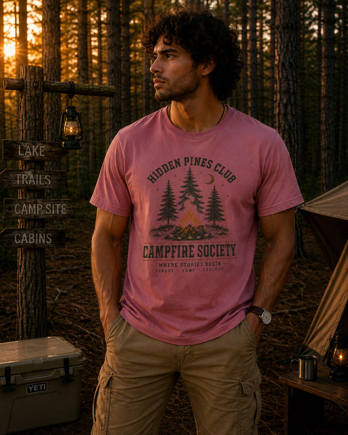 Campfire Society Vintage Outdoor T-Shirt
