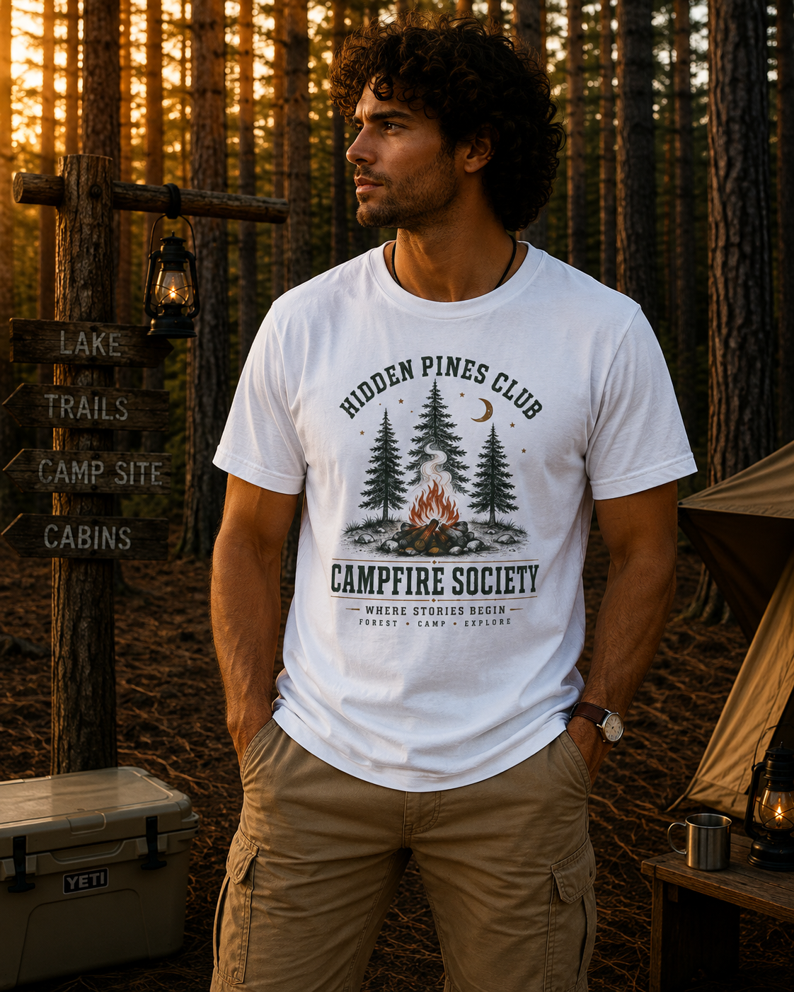 Campfire Society Vintage Outdoor T-Shirt