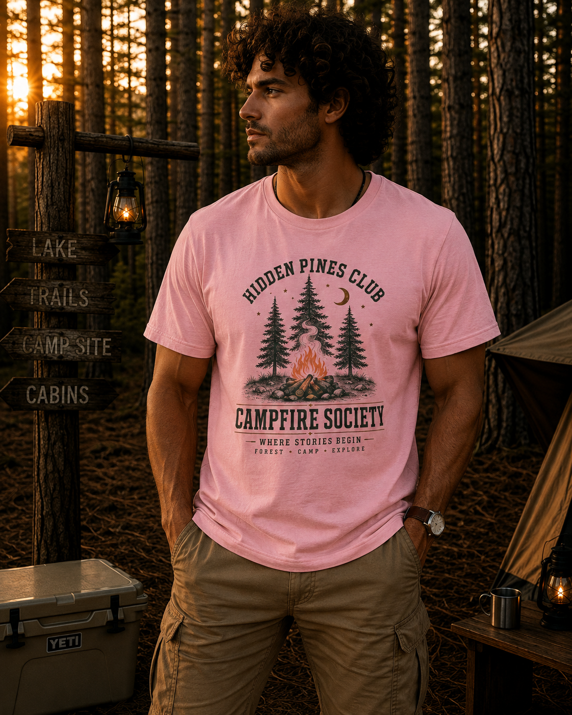 Campfire Society Vintage Outdoor T-Shirt