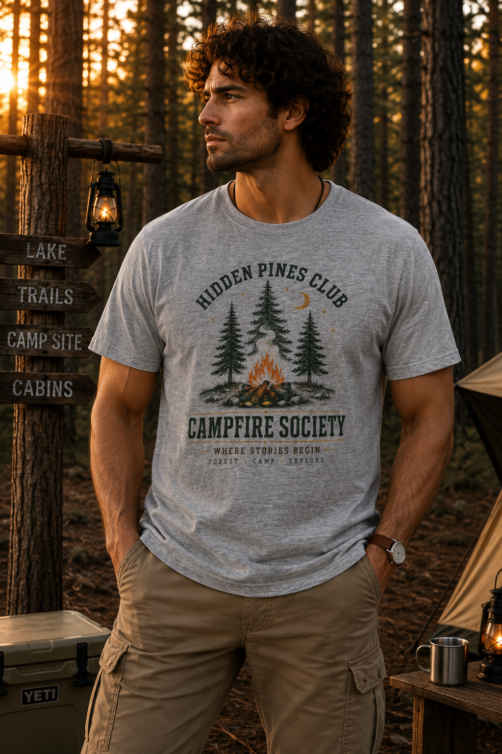 Campfire Society Vintage Outdoor T-Shirt