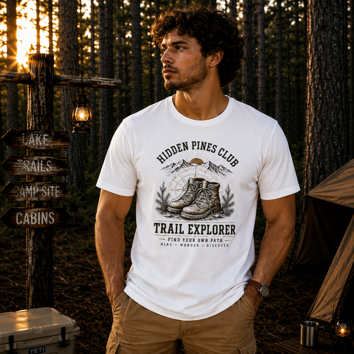 Trail Explorer Hiking Outdoor T-Shirt