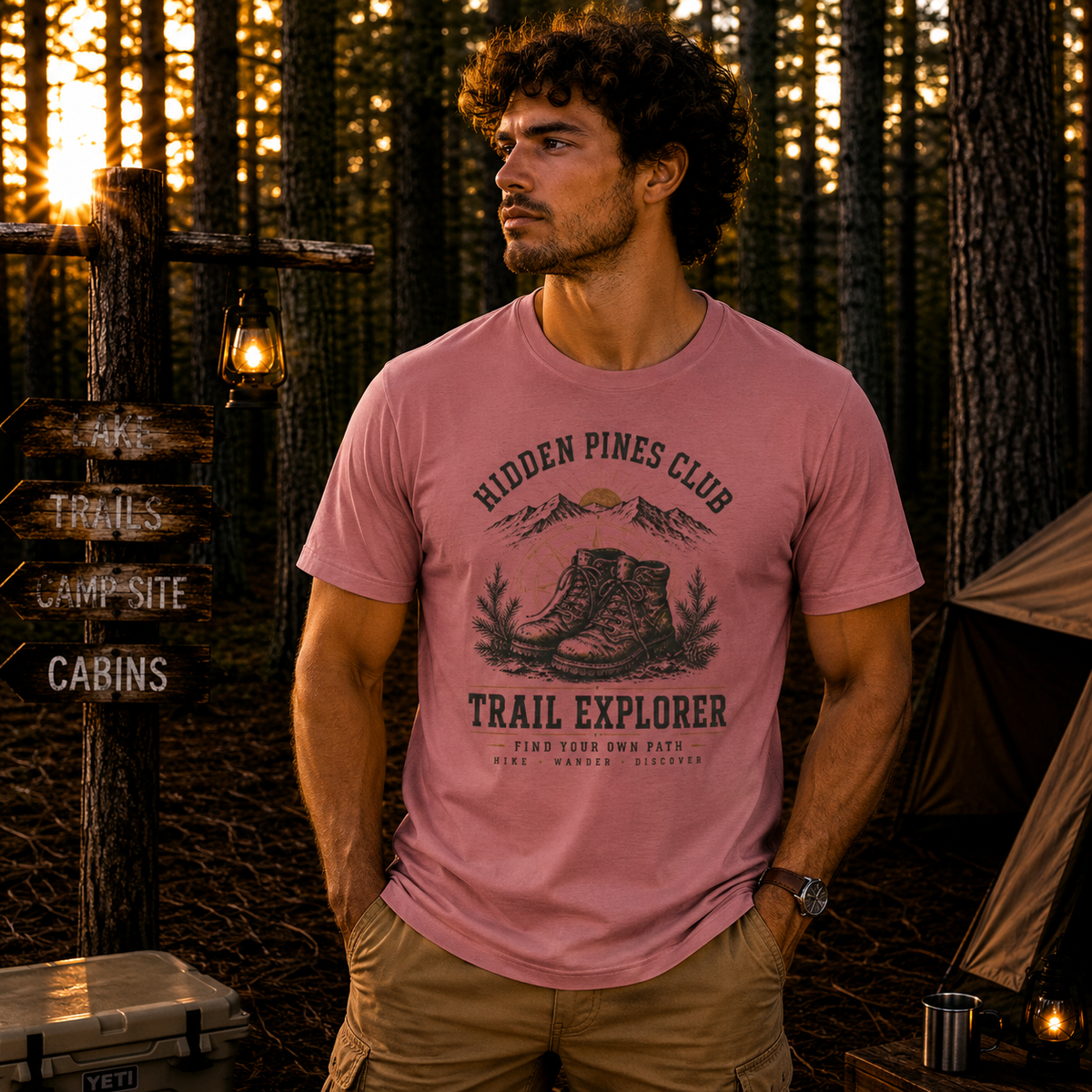 Trail Explorer Hiking Outdoor T-Shirt