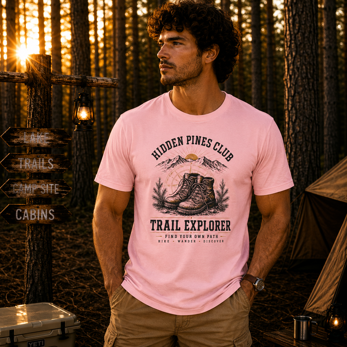 Trail Explorer Hiking Outdoor T-Shirt