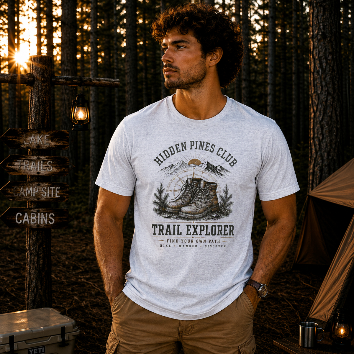 Trail Explorer Hiking Outdoor T-Shirt