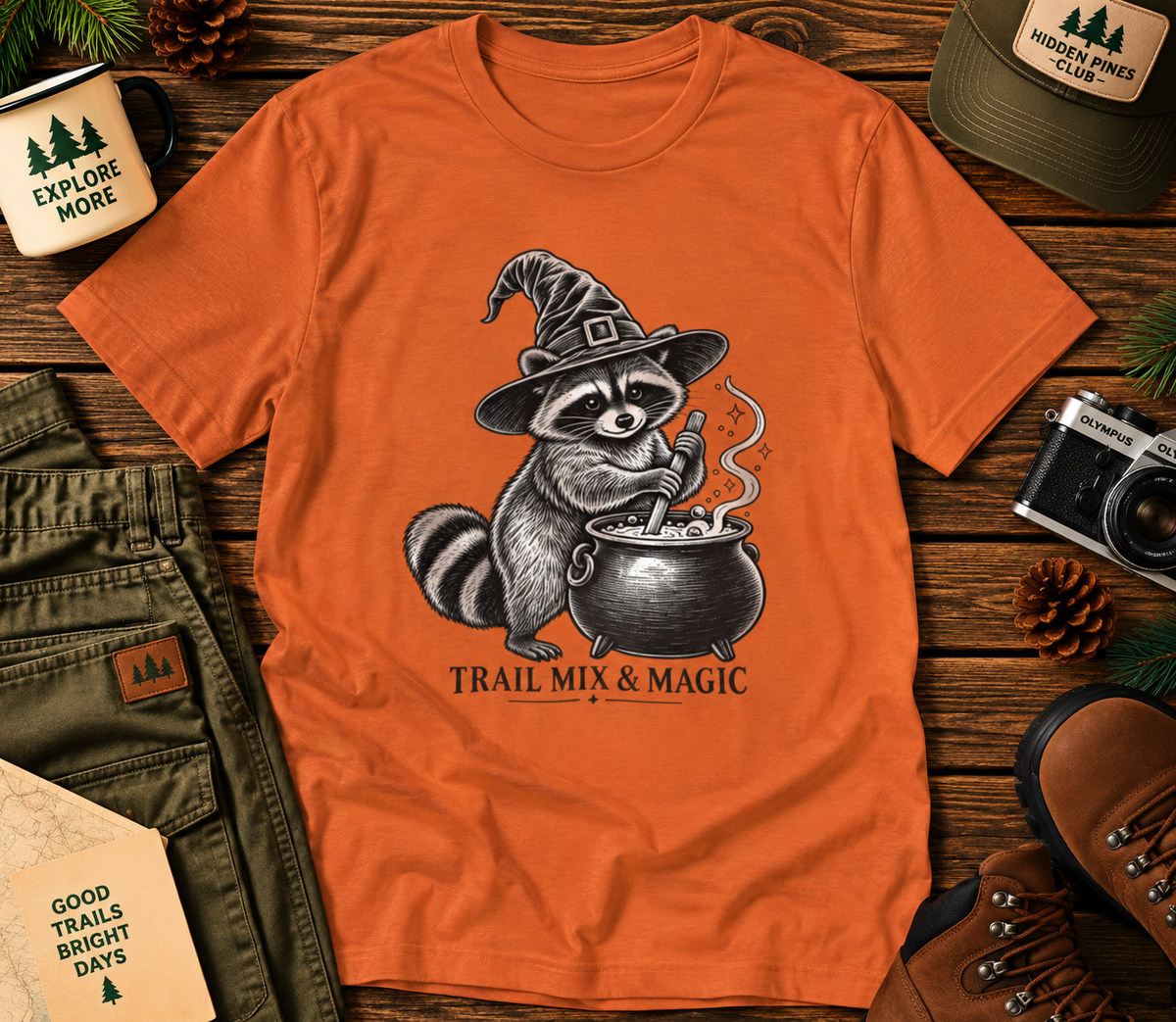 Trail Mix & Magic Raccoon T-Shirt