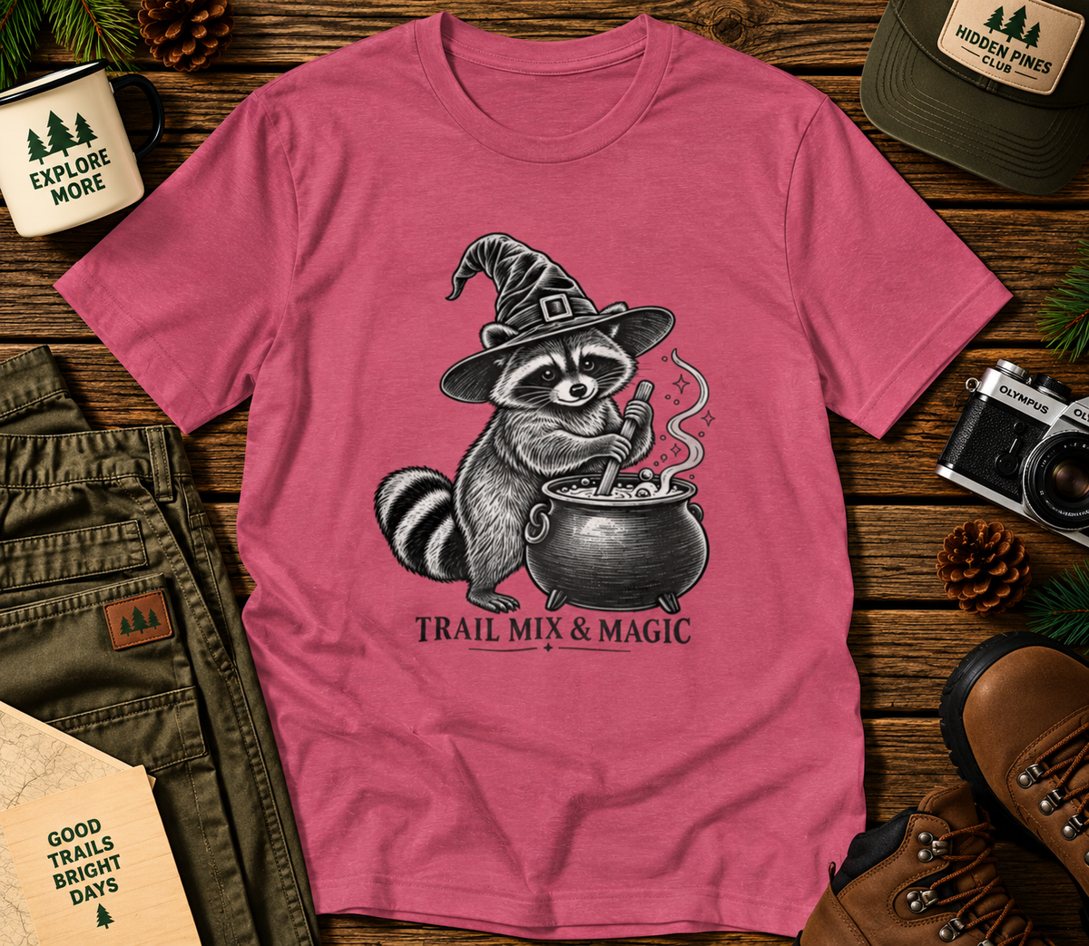 Trail Mix & Magic Raccoon T-Shirt
