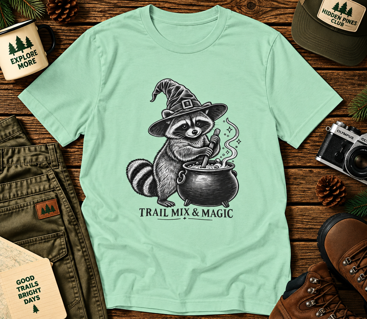Trail Mix & Magic Raccoon T-Shirt
