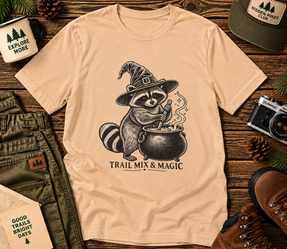 Trail Mix & Magic Raccoon T-Shirt