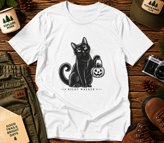 Night Walker Black Cat T-Shirt