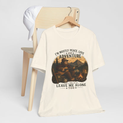 Mostly Peace, Love & Adventure Bigfoot Tee