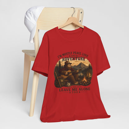 Mostly Peace, Love & Adventure Bigfoot Tee