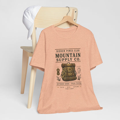 Mountain Supply Co. Outdoor T-Shirt | Vintage Hiking & Camping Backpack Tee